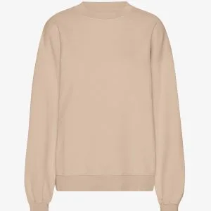 Felpa girocollo Oversize Donna — Oyster Grey