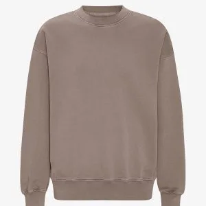 Felpa girocollo Oversize Uomo — Faded Khaki