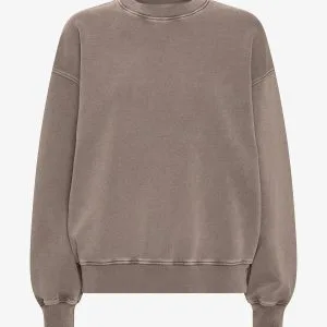 Felpa girocollo Oversize Donna — Faded Khaki