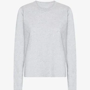 T-shirt manica lunga Essential Donna — Snow Melange