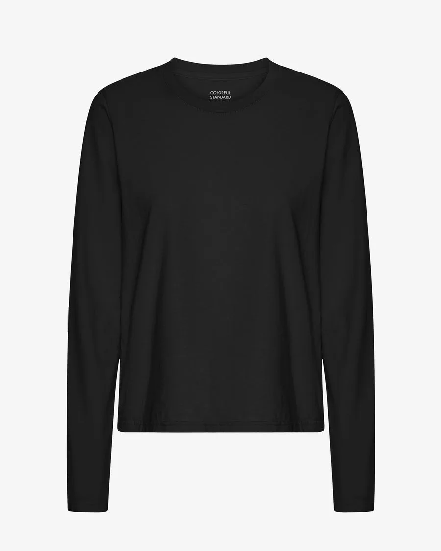 T-shirt manica lunga Essential Donna — Nero