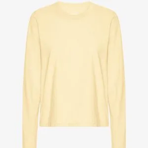 T-shirt manica lunga Essential Donna — Soft Yellow
