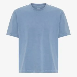 T-shirt Boxy Uomo — Faded Indigo