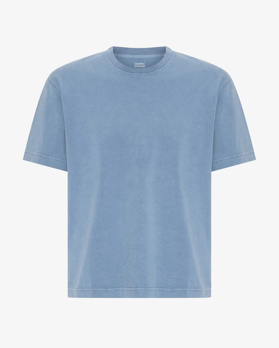 T-shirt Boxy Uomo — Faded Indigo