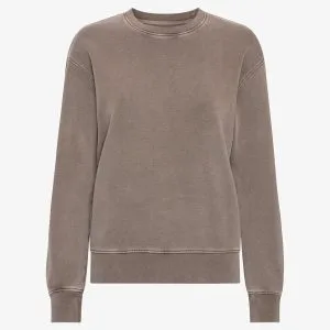 Felpa girocollo Essential Donna — Faded Khaki