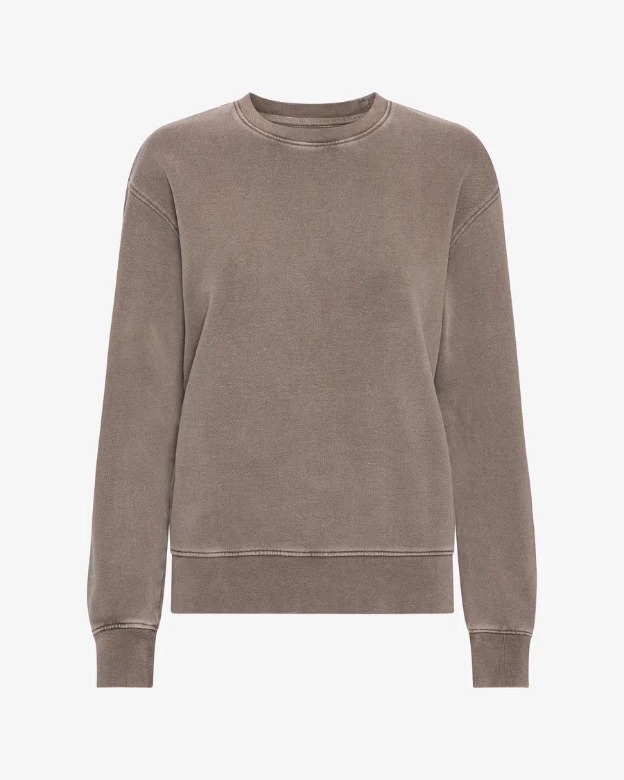 Felpa girocollo Essential Donna — Faded Khaki