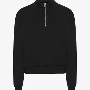 Felpa con cappuccio Zip Donna — Nero