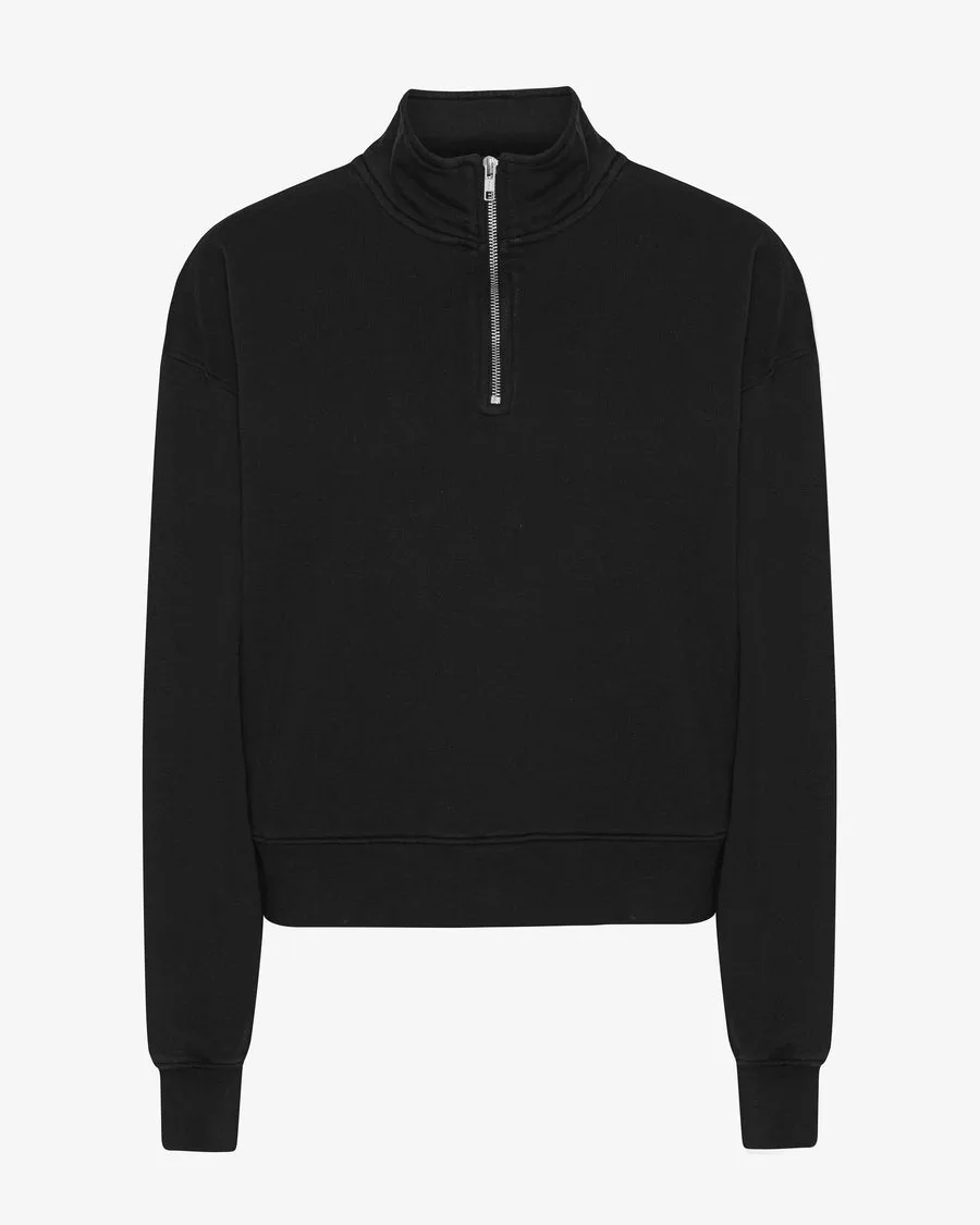 Felpa con cappuccio Zip Donna — Nero