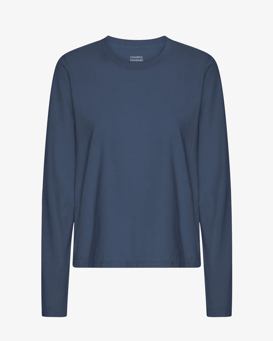 T-shirt manica lunga Essential Donna — Petrol Blue