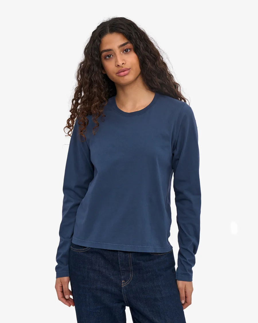 T-shirt manica lunga Essential Donna — Petrol Blue