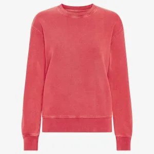Felpa girocollo Essential Donna — Faded Red