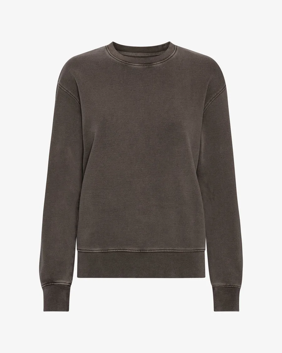 Felpa girocollo Essential Donna — Faded Mud