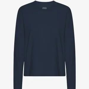 T-shirt manica lunga Essential Donna — Blu navy