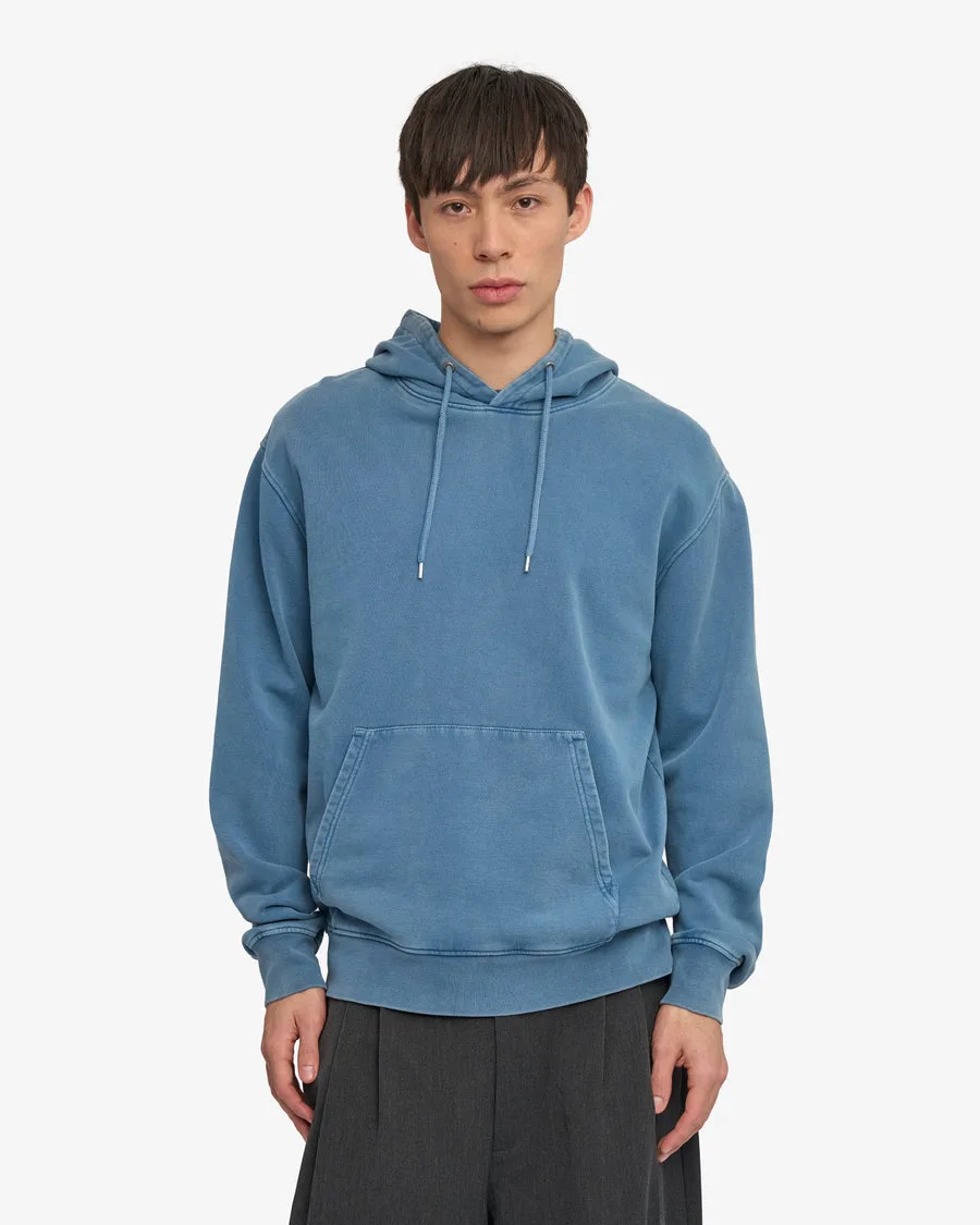 Felpa con cappuccio Essential Uomo — Faded Indigo