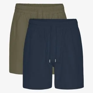 Shorts Essential Uomo — Dusty Olive & Navy Blue (2-Pack)