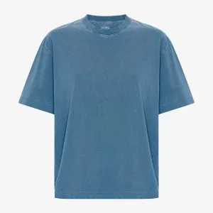 T-shirt Oversize Donna — Faded Indigo