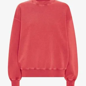 Felpa girocollo Oversize Donna — Faded Red