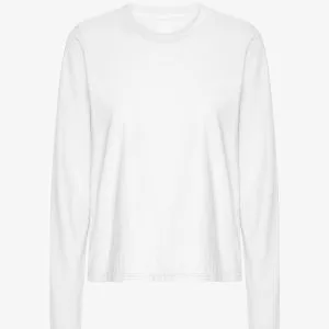 T-shirt manica lunga Essential Donna — Bianco