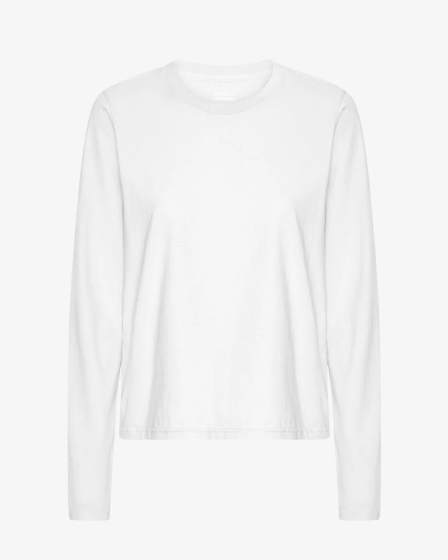 T-shirt manica lunga Essential Donna — Bianco