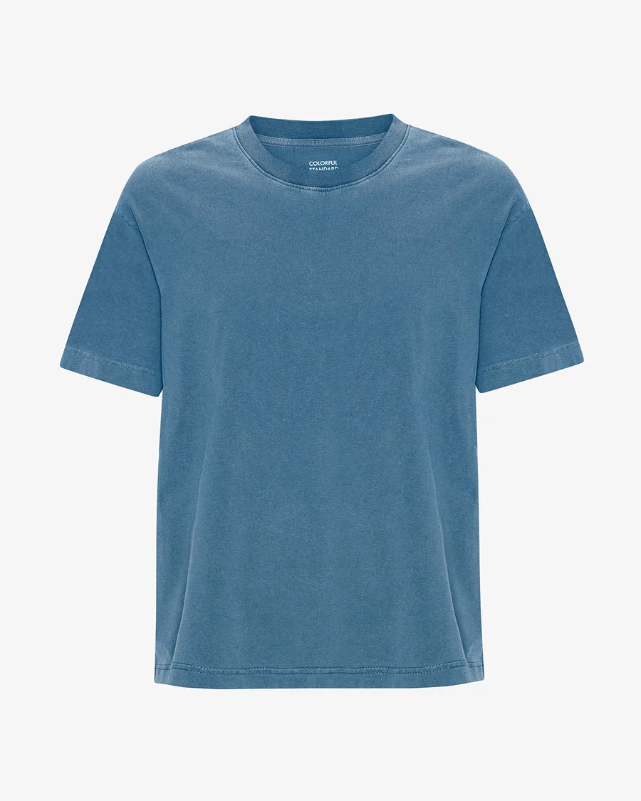 T-shirt Oversize Uomo — Faded Indigo