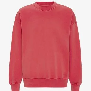 Felpa girocollo Oversize Uomo — Faded Red